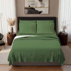 Urban Sage-Luxury 6-Piece Microfiber Solid Bed Sheet Set