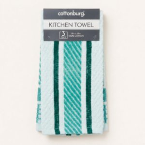 3 Pack Kitchen Towel with 100% Cotton, Highly Absorbent